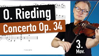 Rieding Concerto in G Major Op 34 3 Movement Violin Sheet Music Piano Accompaniment [upl. by Dlorah]