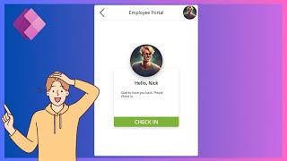 Create an Employee CheckInCheckOut App  Power Apps Tutorial [upl. by Knudson]