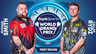 PDC World Grand Prix 2023 Round 1 Michael Smith vs Callan Rydz 2023 10 02 HUN [upl. by Eseerahs]