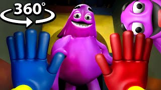 360° What if GRIMACE Was HUGGY WUGGY Poppy Playtime VR [upl. by Leanahtan909]