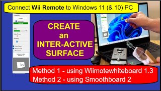 Connect Wii Remote to Windows 11 or 10 PC amp Create interactive whiteboard [upl. by Aratihc]