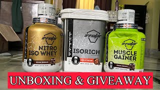 Biggest Unboxing GIVEAWAY Avvatar Whey Protein 🔥 [upl. by Odo]