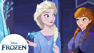 Elsa and Anna’s Ice Skating Escapades  Off the Page Adventures Arendelle Ice Calamity  Frozen [upl. by Sinnaiy]