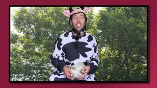 VEGAN MAN SINGS AS A COW LeafyIsHere ReUpload [upl. by Ruhtracm]