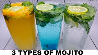 3 Quick amp Easy Homemade MOCKTAILS  The Best Mojito Recipe  The foodie falcon [upl. by Annawad671]