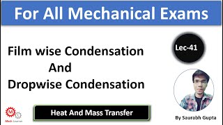 Filmwise And Dropwise Condensation  Heat And Mass Transfer41  MechLearner [upl. by Dracir]