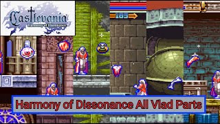 Castlevania Harmony of Dissonance All Vlad Parts [upl. by Pearl]