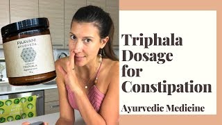 Triphala Dosage for Constipation  Medicinal Plants in Ayurveda Paavani Ayurveda Churna [upl. by Chard]