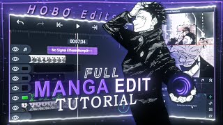 Full manga edit tutorial on alight motion [upl. by Marriott]