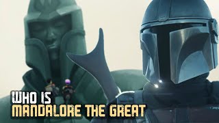 Who is Mandalore The Great  The Mandalorian 2nd Season Preview [upl. by Ahsilac]