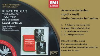 Khachaturian Violin Concerto in D minor  David Oistrakh [upl. by Januisz]