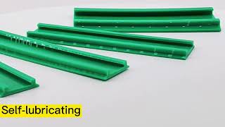 Uhmw Polyethylene Machining Chain T Shaped Concave Single Double Row Direct Pin Guide Rail [upl. by Navac]