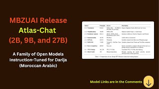 MBZUAI Researchers Release AtlasChat 2B 9B and 27B [upl. by Suki]