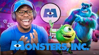 I Watched Disneys MONSTERS INC For The FIRST TIME amp IM Shook This A HORROR Film [upl. by Neelon942]