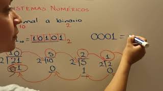 Sistemas numéricos  Convertir de decimal a binario octal y hexadecimal por división [upl. by Hook]