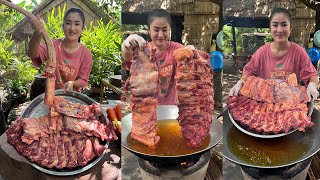 FOOD amp COOK  Delicious beef ribs cooking  Braised beef ribs recipe [upl. by Euqinemod]