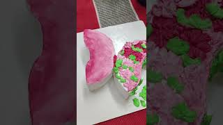 Butterfly cake।। 2 cake er vanilla round shape cake Diye butterfly make 😍😍😍😍 [upl. by Aser113]