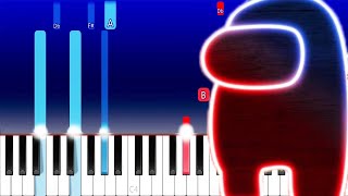 AMONG US Theme Song EDM Moondai Remix Piano Tutorial [upl. by Doscher]