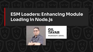 ESM Loaders Enhancing Module Loading in Nodejs – Gil Tayar JSNation 2023 [upl. by Keryt]