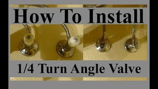 WWWDDCDIYCOM Leaking Sink How To Remove Replace A Quarter Turn Angle Stop Valve Repair DIY Hacks [upl. by Nyret43]