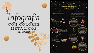 Infografía en Word con colores metálicos [upl. by Aryhs]