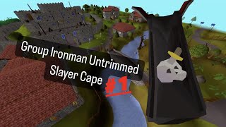 Old School RuneScapes rarest skill cape  GIM Untrimmed Slayer Cape Ep 1 [upl. by Kcirded124]