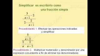 Fracciones complejas algebraicas [upl. by Heisser]