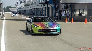 Chevrolet Corvette C7 w Capristo Exhaust  LOUD Accelerations amp Revs [upl. by Rambort]