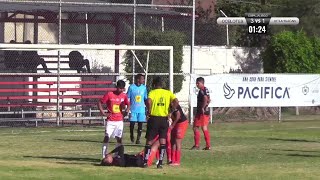 Soccer Nutshot Mexico Amateur League Ixtlahuacan vs Ocelotes 230324 Pelotazo en los huevos [upl. by Mirisola]