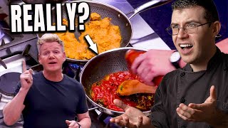 Pro Chef Reacts To Gordon Ramsays CURRY IN A HURRY [upl. by Assylem]