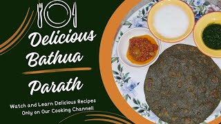 Delicious Bathua Paratah Breakfast  Bathua ka Paratha  Recipe [upl. by Hiamerej]