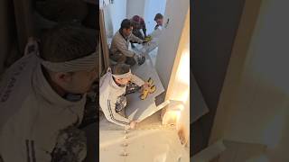 ceramic marble tile بلاط سيراميك ترکیب بورسلين floor construction youtubeshorts shorts [upl. by Elicec]