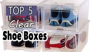 Best Clear Shoe Boxes Front Opening [upl. by Chow735]