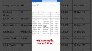 Excel Tip Link Excel to Word [upl. by Fanechka]