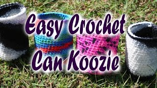 Easy crochet Can Koozie very first Tutorial [upl. by Aisek]