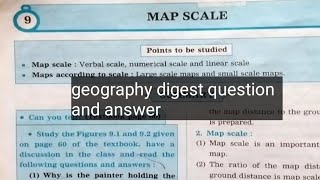 8th standard geography digest question and answers lesson 9 MAP SCALE Maharashtra board❤️👍🏻 [upl. by Loni]