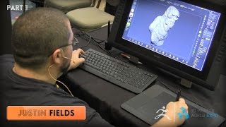 ZBrush 3DPWE Demonstration with Justin Fields Part 1 [upl. by Stearn]