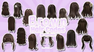 Berry Avenue Hair Codes amp Brookhaven Brown Hair PT31🤎 Bloxburg Hair newvideo roblox hair face [upl. by Axe862]