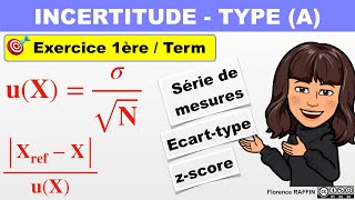 INCERTITUDE TYPE A  Exercice corrigé  1ère et Terminale [upl. by Henrik]