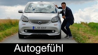 Smart Brabus fortwo amp forfour FULL REVIEW test driven neu new 2017  Autogefühl [upl. by Suinotna]