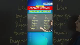 Correct Spellings  American vs British britishenglish americanenglish shorts [upl. by Nyram]