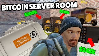 BIG CASH Overclocked BITCOIN SERVER ROOM  Gmod DarkRP LIFE 41 Buying Bitcoin Server Racks [upl. by Inohs]