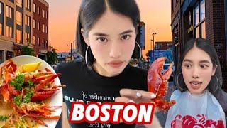 boston vlog  lobster harvard seaside town cooking whale watching [upl. by Dunstan]