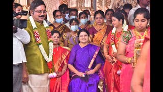 TTV Dhinakaran daughter JayaHarini Wedding  JayaHarini and Ramanathan Tulasi Vandayar wedding [upl. by Ocirne]