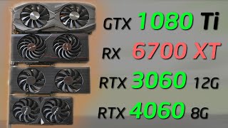 GTX 1080 Ti vs RTX 3060 RX 6700 XT and RTX 4060  Whats the Best Value GPU for your Gaming PC [upl. by Reteid]