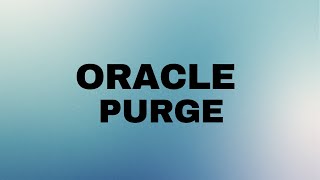 Purge In OracleOracle SQL SQL [upl. by Oinesra]