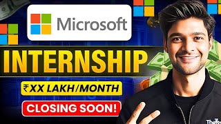 Microsoft Summer Internship for College Students  Paid Internship  Latest Jobs  thisisvidhey274 [upl. by Whelan]