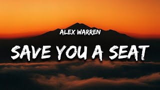 Alex Warren  Save You a SeatLyrics [upl. by Naawaj]