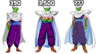 DBZMacky Piccolo POWER LEVELS Over The Years All Sagas [upl. by Amre]