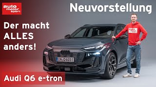 Neuvorstellung Audi Q6 etron  so sieht die neue ElektroÄra aus  auto motor und sport [upl. by Anitsyrk]